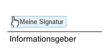 Signatur erstellen wo Sie möchten